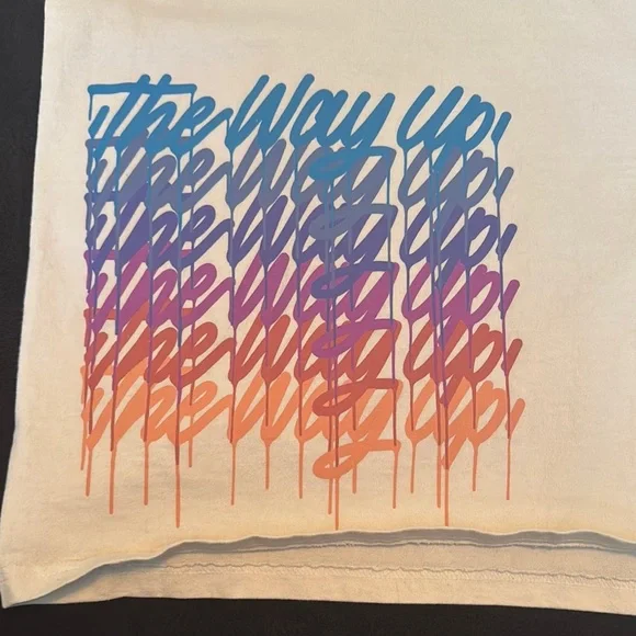 Vintage Champion Blank Slate White It’s a Living, The Way Up Short Sleev… - Picture 3 of 5